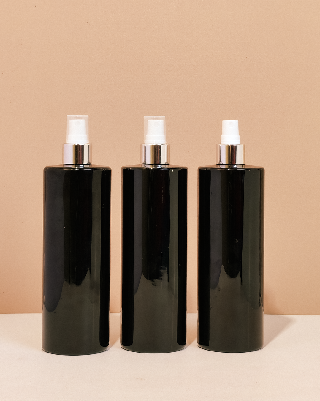 500Ml Tall Pet Bottle With Silver Mist Spray