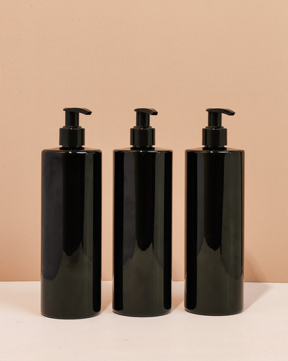 500Ml Tall Pet Bottle With Old Black Lotion Pump