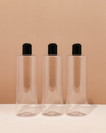 500Ml Tall Pet Bottle With Black Press Cap