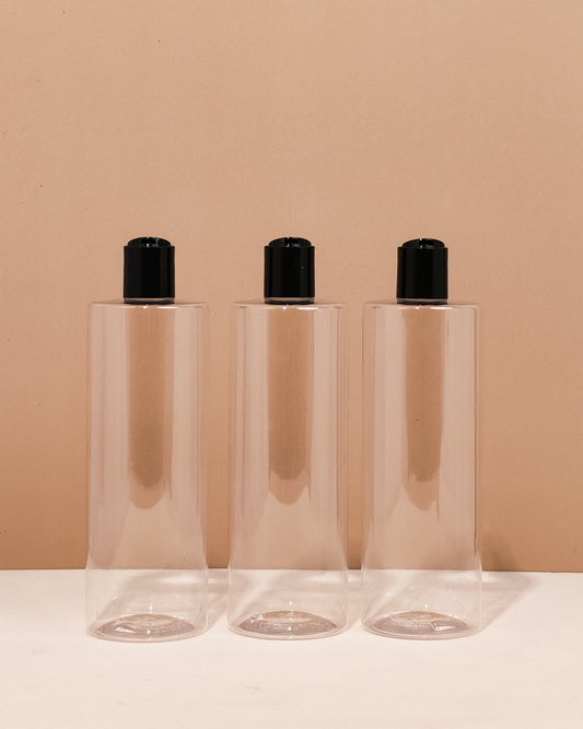 500Ml Tall Pet Bottle With Black Press Cap