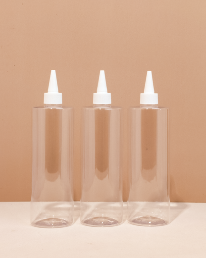 500Ml Tall Pet Bottle With White Applicator