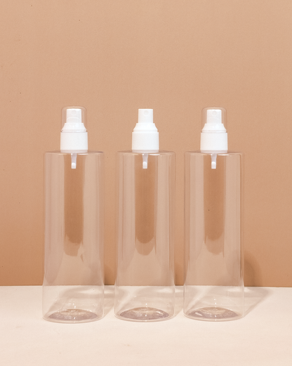 500Ml Tall Pet Bottle With White Mist Spray