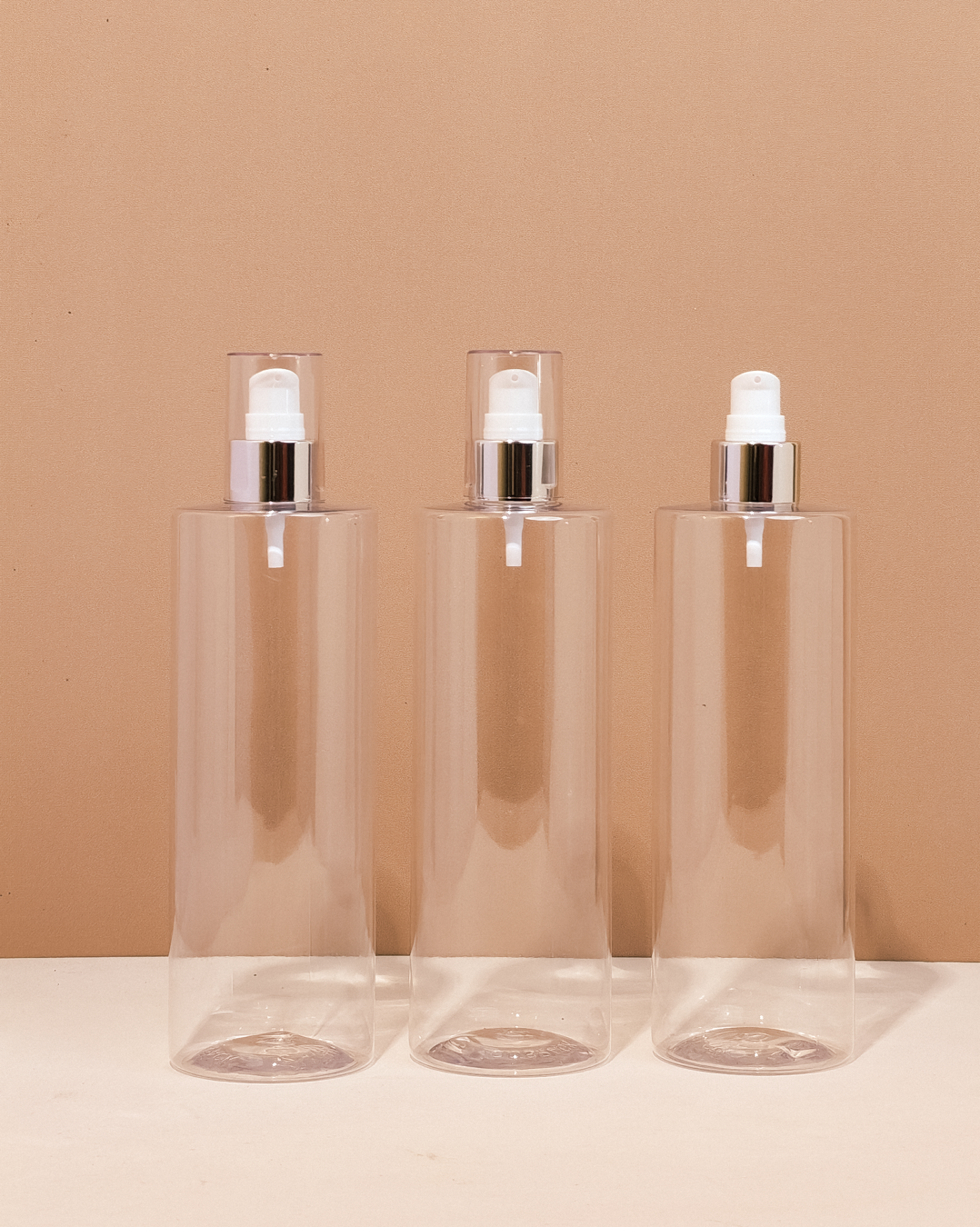 500Ml Tall Pet Bottle With Silver Treatment Pump