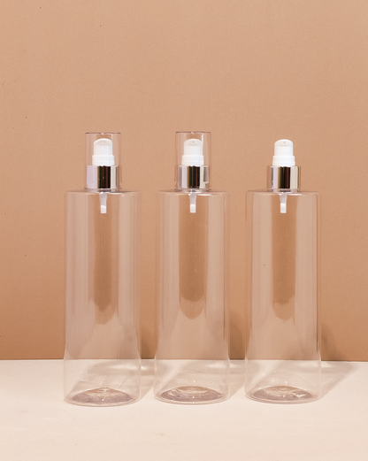 500Ml Tall Pet Bottle With Silver Treatment Pump