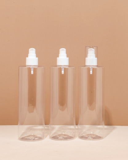 500Ml Tall Pet Bottle With White Treatment Pump