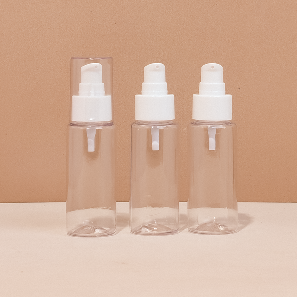 60Ml Pet Bottle With White Treatment Pump