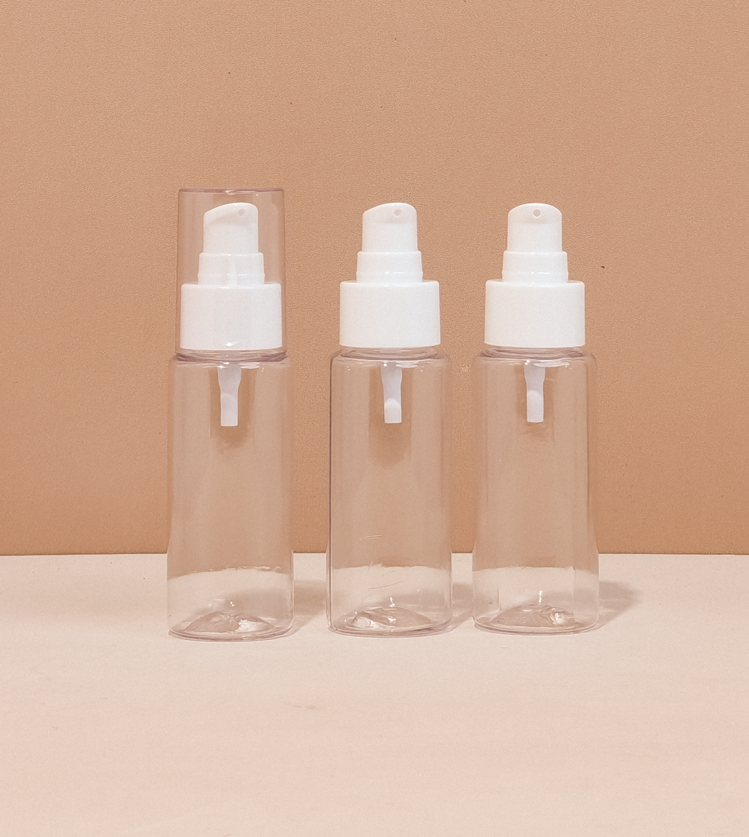 60Ml Pet Bottle With White Treatment Pump