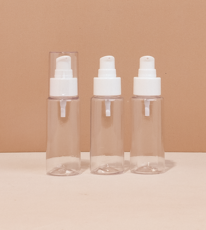 60Ml Pet Bottle With White Treatment Pump