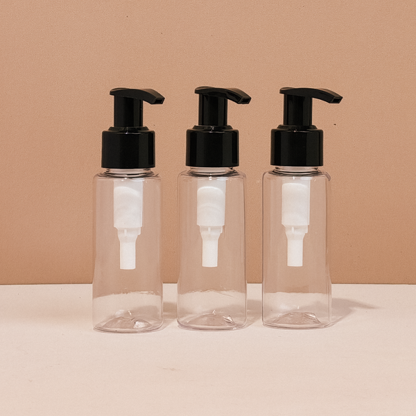 60Ml Pet Bottle With Old Black Lotion Pump