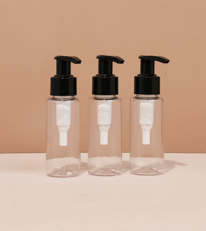 60Ml Pet Bottle With Old Black Lotion Pump