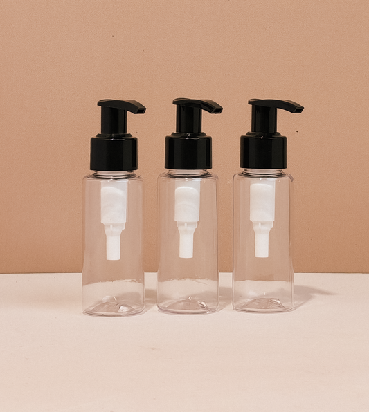 60Ml Pet Bottle With Old Black Lotion Pump