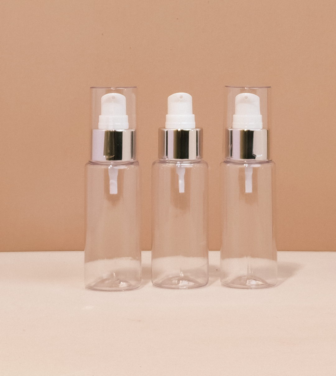 60Ml Pet Bottle With Silver Treatment Pump