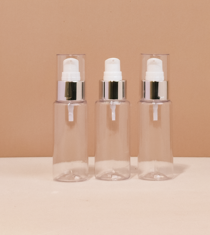 60Ml Pet Bottle With Silver Treatment Pump