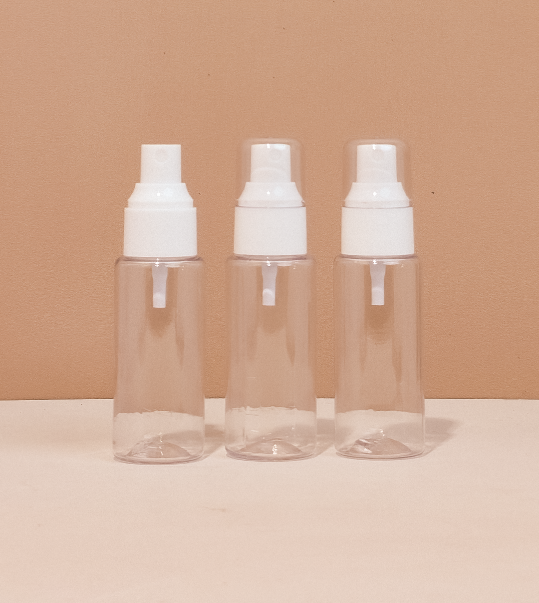 60Ml Pet Bottle With White Mist Sprayer