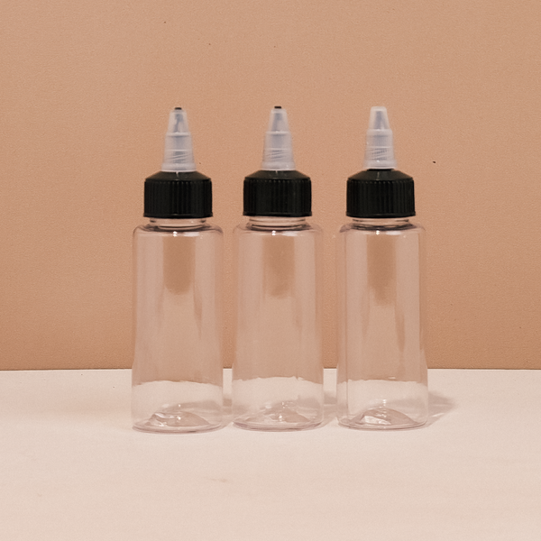 60Ml Pet Bottle With Black Applicator With Clear Top