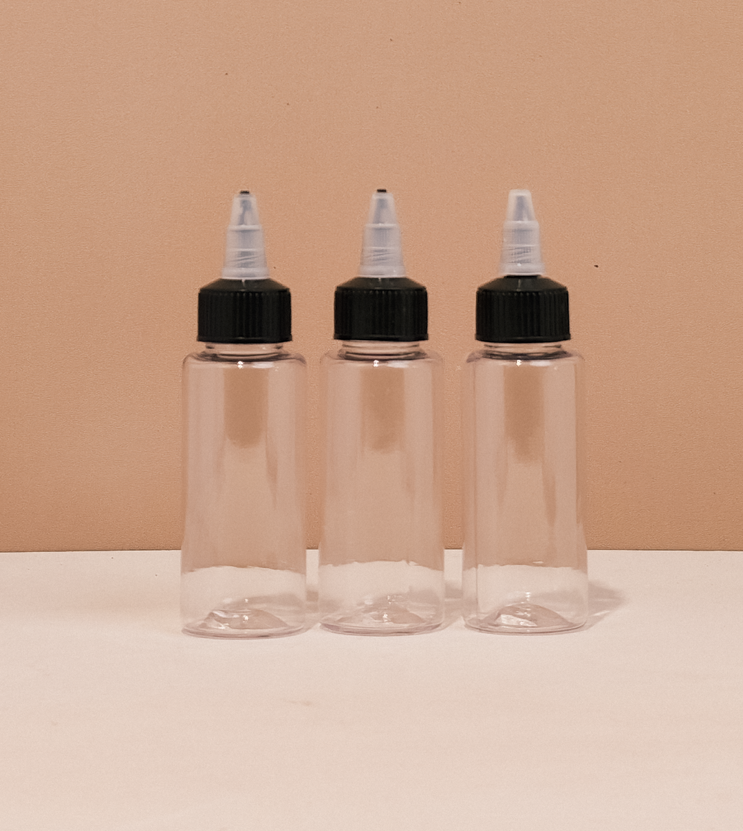 60Ml Pet Bottle With Black Applicator With Clear Top
