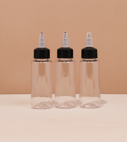 60Ml Pet Bottle With Black Applicator With Clear Top
