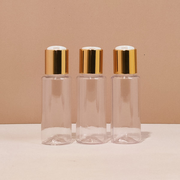 60Ml Pet Bottle With Gold Press Cap