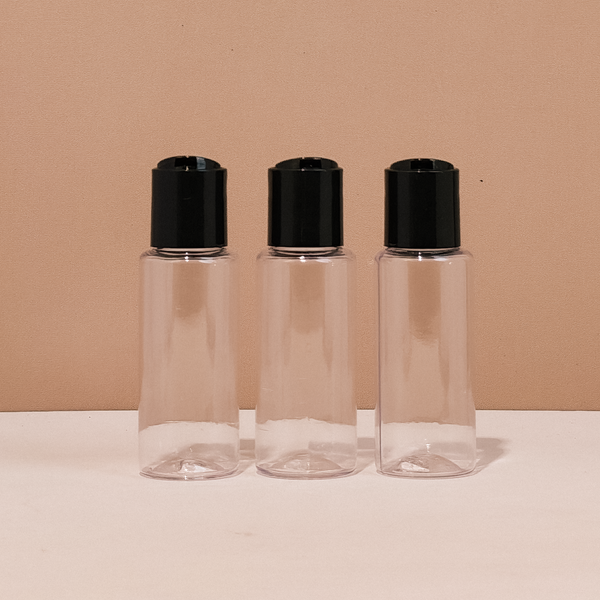 60Ml Pet Bottle With Black Press Cap