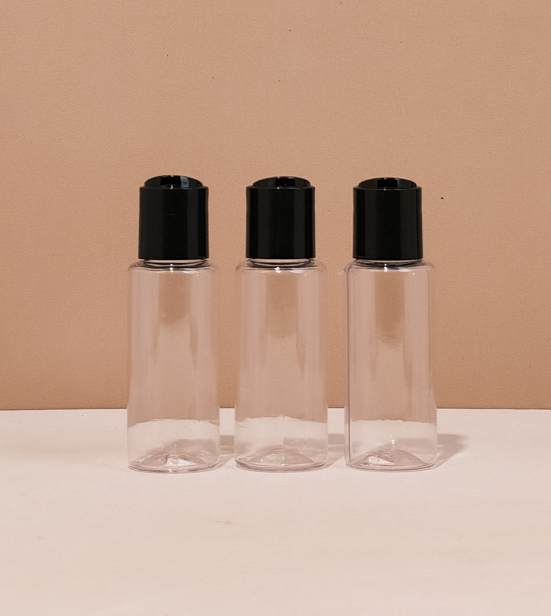 60Ml Pet Bottle With Black Press Cap