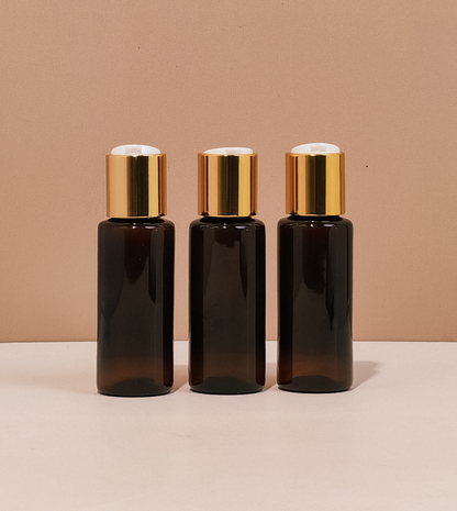 60Ml Pet Bottle With Gold Press Cap