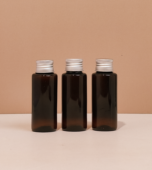 60ml Pet Bottle with Silver Aluminium Caps