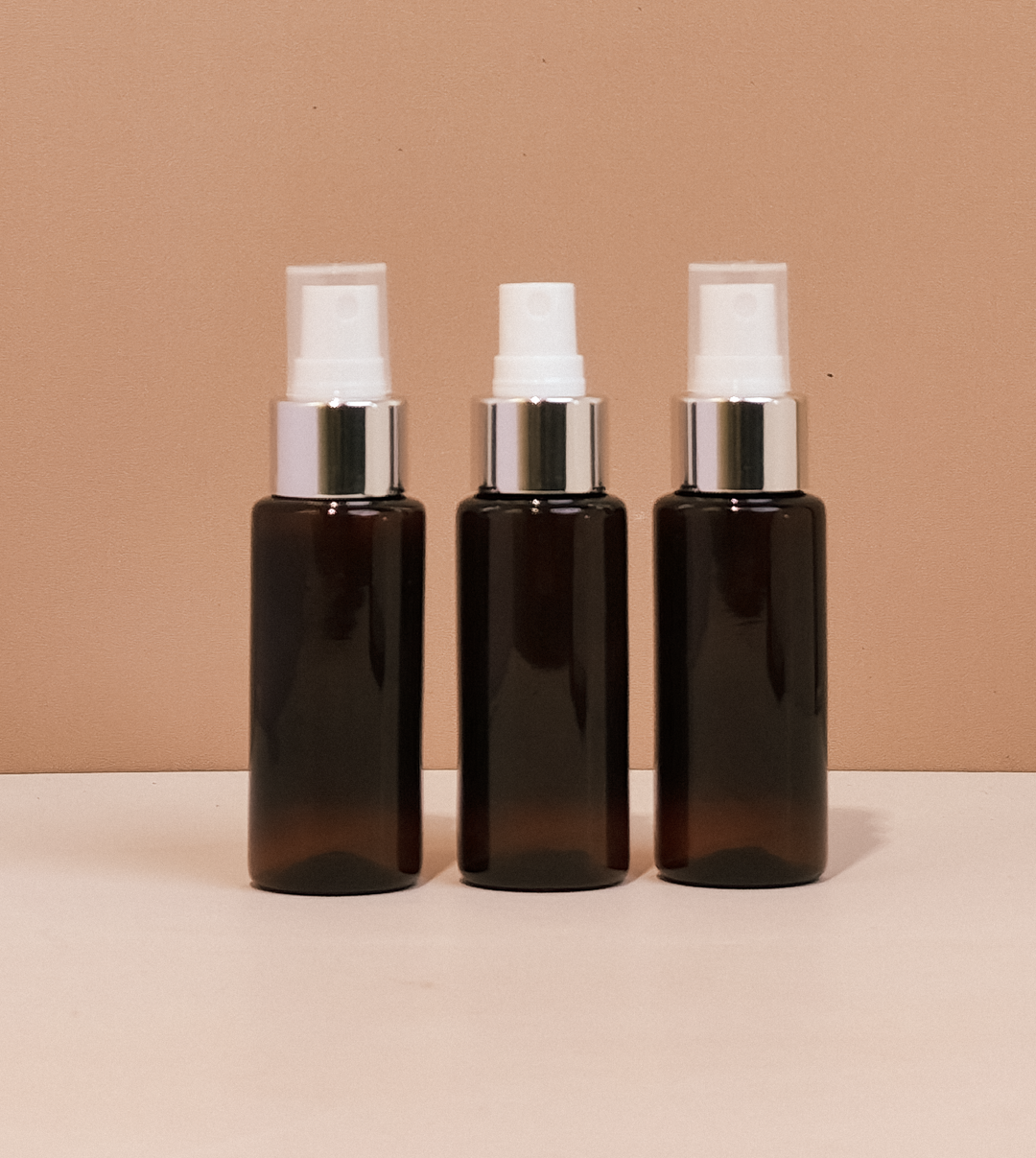 60Ml Pet Bottle With Silver Mist Sprayer