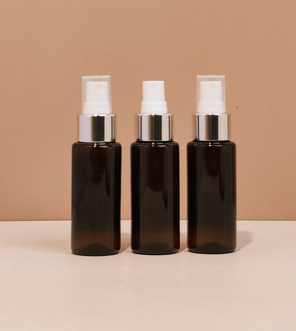 60Ml Pet Bottle With Silver Mist Sprayer