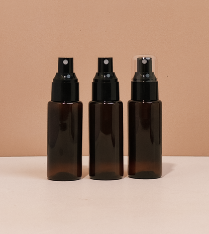 60Ml Pet Bottle With Black Mist Sprayer