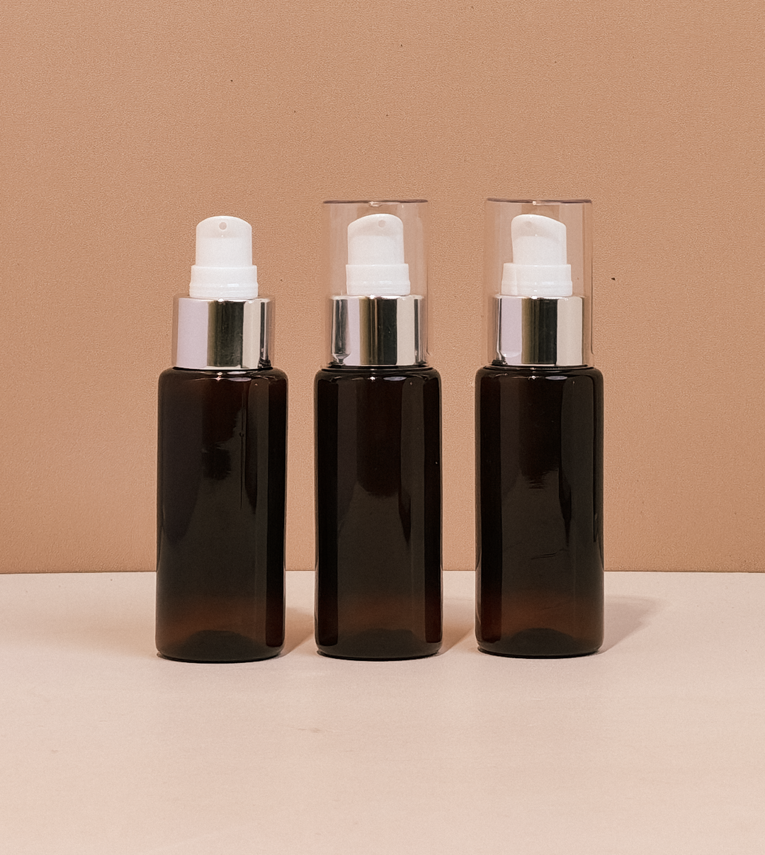 60Ml Pet Bottle With Silver Treatment Pump