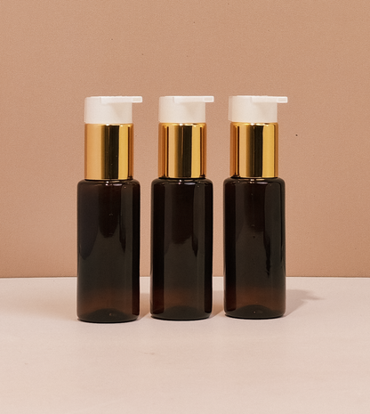 60Ml Pet Bottle With New Gold White Lotion Pump