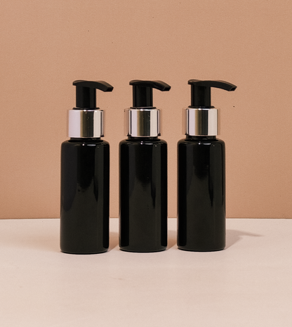 60Ml Pet Bottle With Silver Black Lotion Pump