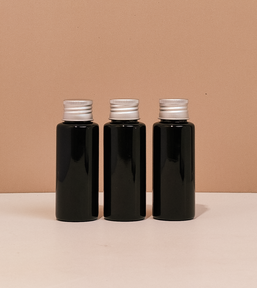 60ml Pet Bottle with Silver Aluminium Caps