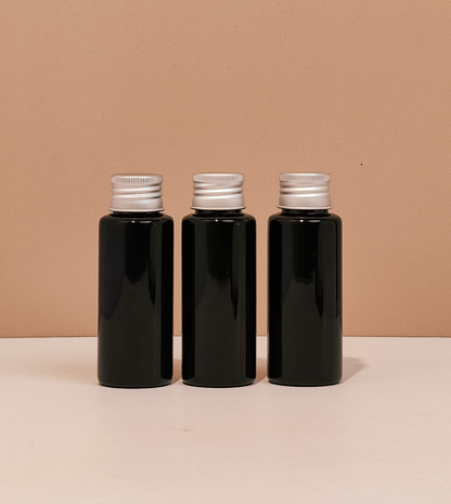 60ml Pet Bottle with Silver Aluminium Caps