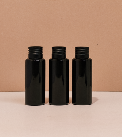 60Ml Pet Bottle With Black Aluminium Screw Cap