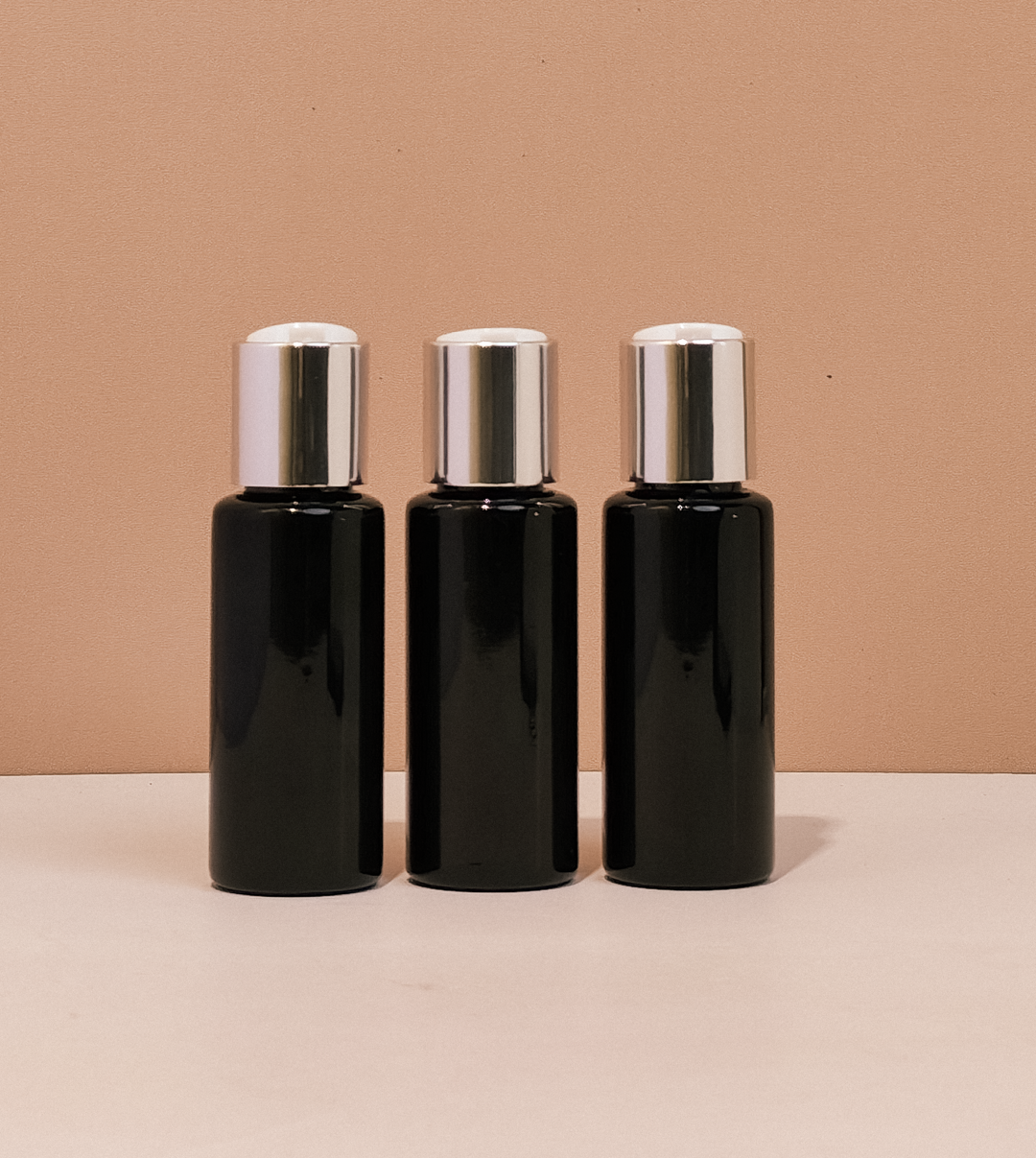 60Ml Pet Bottle With Silver Press Cap