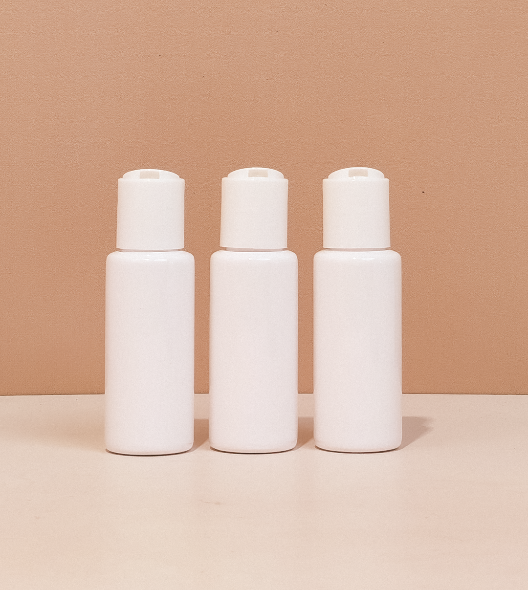 60Ml Pet Bottle With White Press Cap