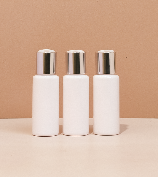 60Ml Pet Bottle With Silver Press Cap