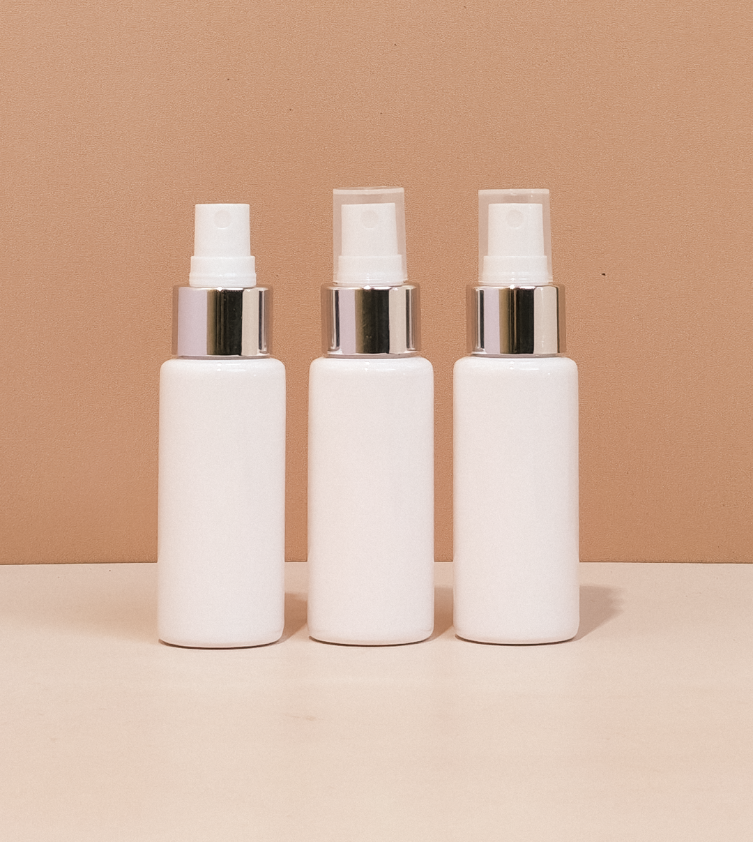 60Ml Pet Bottle With Silver Mist Sprayer