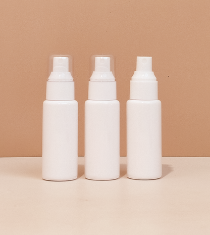 60Ml Pet Bottle With White Mist Sprayer
