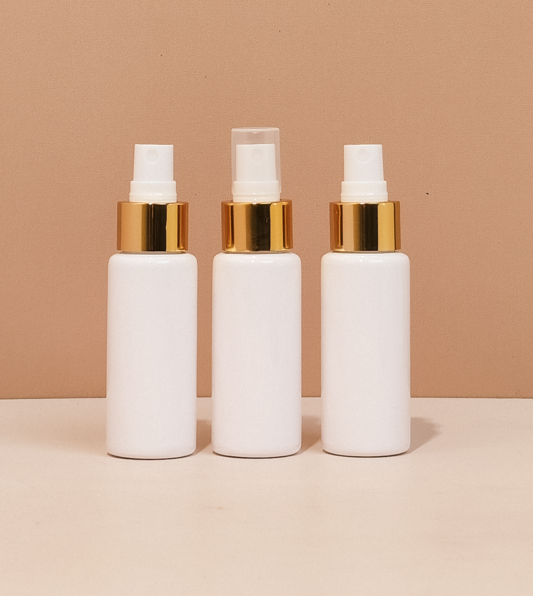 60Ml Pet Bottle With Gold Mist Sprayer