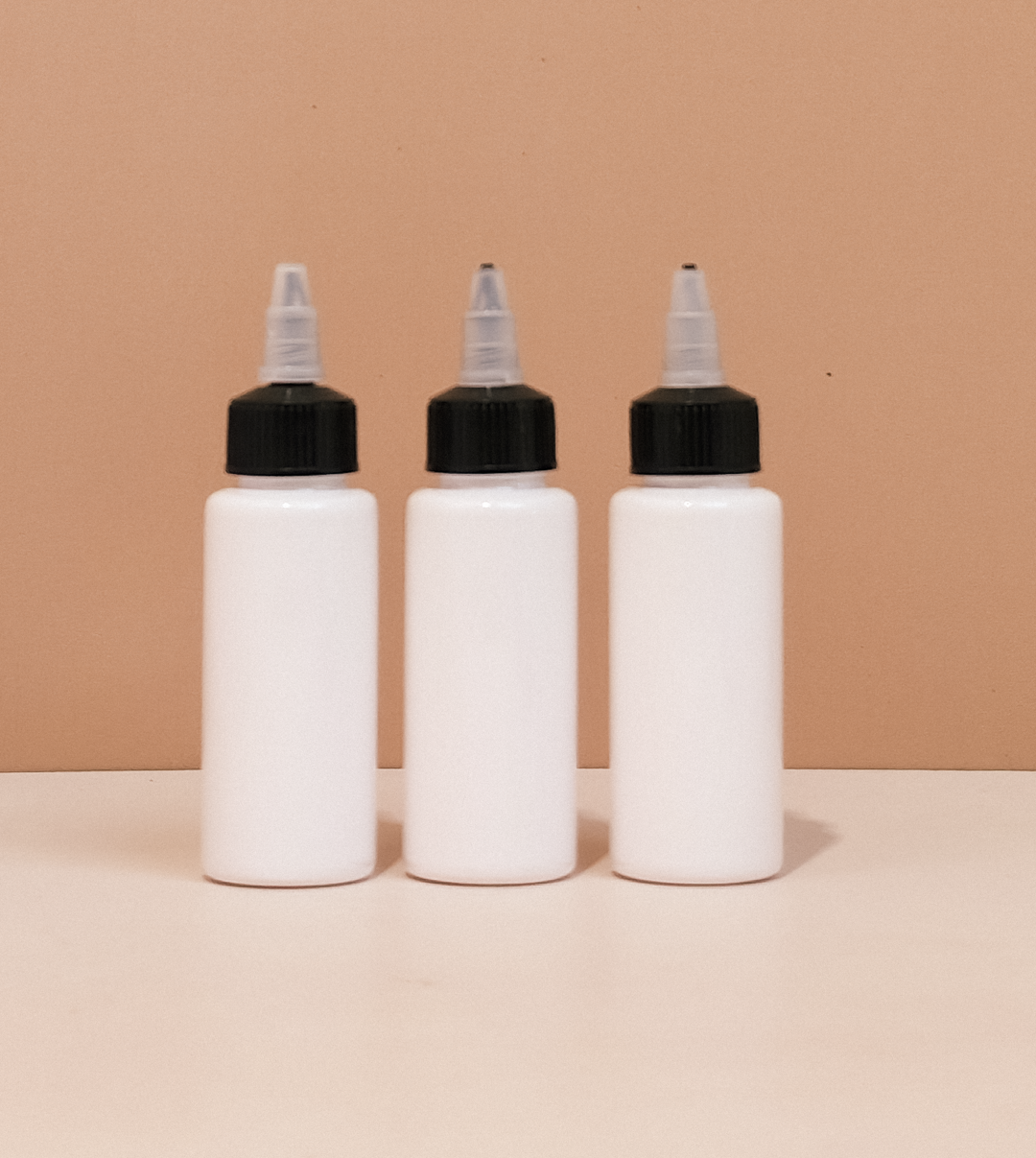 60Ml Pet Bottle With Black Applicator With Clear Top