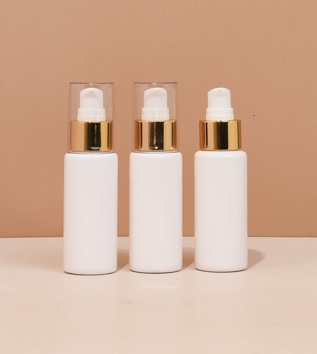 60Ml Pet Bottle With Gold Treatment Pump
