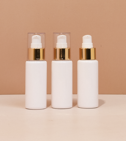 60Ml Pet Bottle With Gold Treatment Pump
