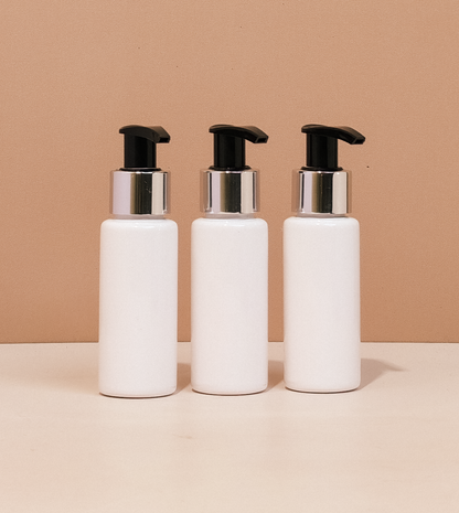 60Ml Pet Bottle With Silver Black Lotion Pump