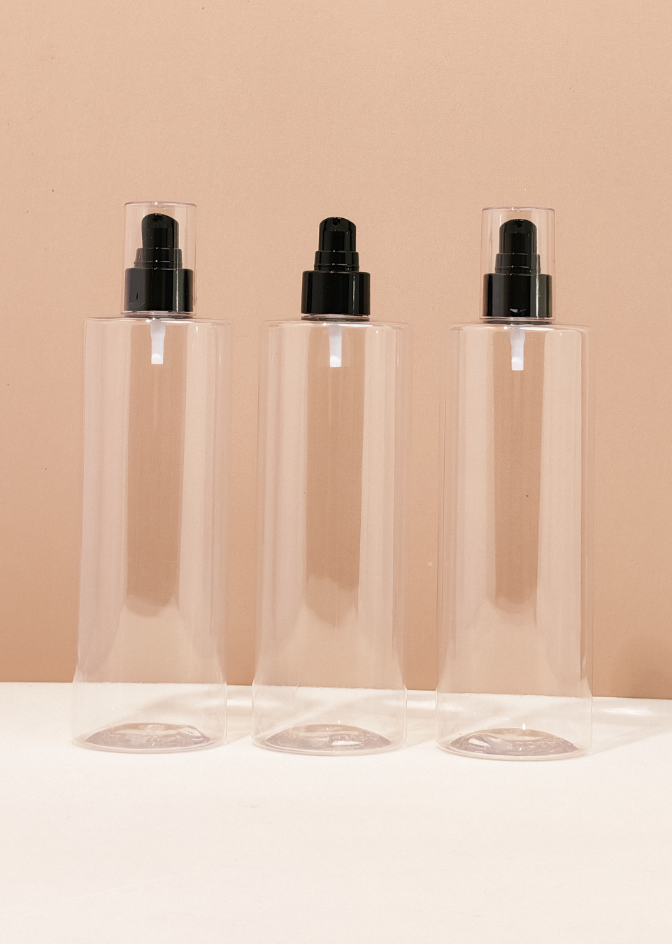 500Ml Tall Pet Bottle With Black Treatment Pump