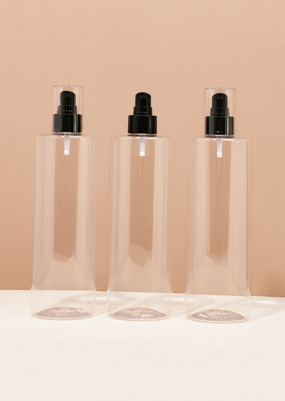 500Ml Tall Pet Bottle With Black Treatment Pump