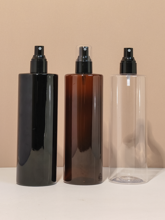 500Ml Tall Pet Bottle With Black Mist Spray