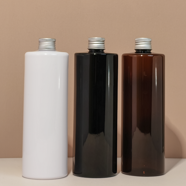 500ml Tall Pet Bottle with Silver Aluminium Screw Cap