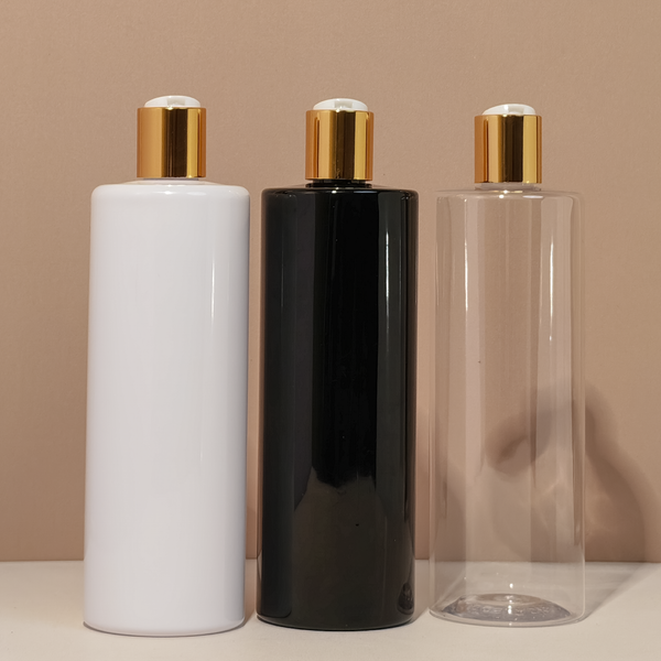 500Ml Tall Pet Bottle With Gold Press Cap